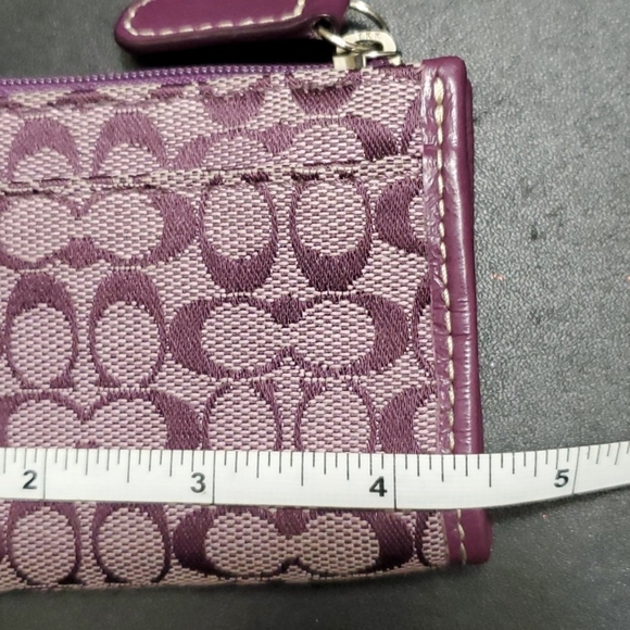 Coach purplish key fob/change purse - Picture 6 of 10
